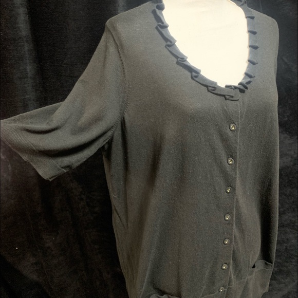 Talbots Ruffle Sweater - Picture 4 of 10